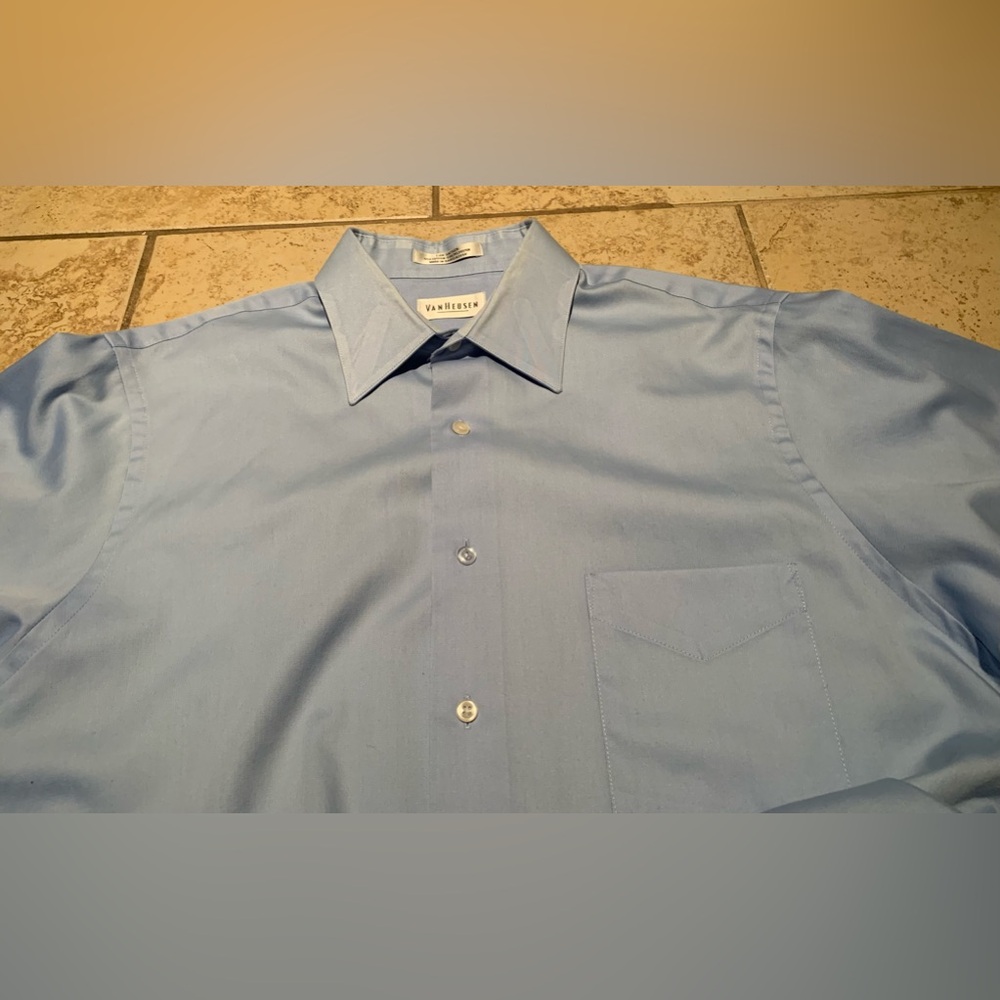 Van Heusen Classic Solid Stretch Wrinkle Free Sat… - image 5